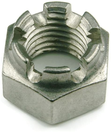 Stainless Steel Cotter Pin Castle Nut 58 18 Unf Qty 1 Ebay