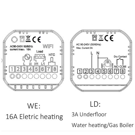 Underfloor Heating Thermostat 3a16a Home Heating System Programmable