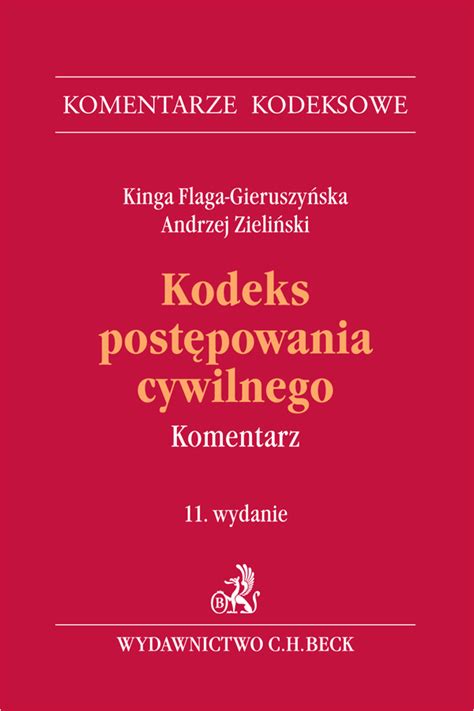 Kodeks Post Powania Cywilnego Komentarz Nak Ad Wyczerpany