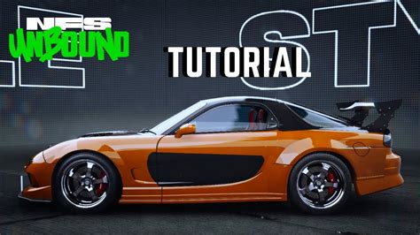 Need For Speed Unbound Han S Mazda Rx Build Tutorial Youtube