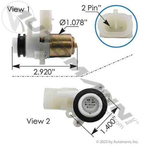 Automann USA Washer Fluid Pump Peterbilt HLK7046 | Wofford Truck Parts