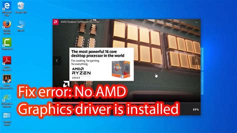 Fix No Amd Graphics Driver Is Installed Youtube