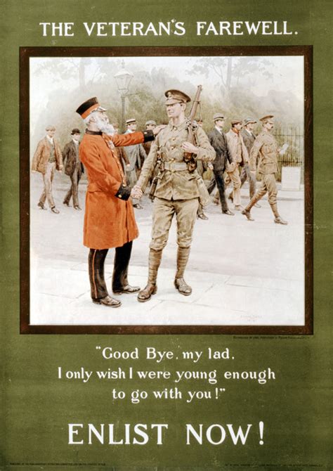 The Veterans Farewell — British World War One Poster Propagandopolis