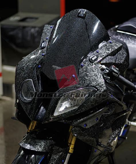 Gloss Forged Carbon Fiber Style S1000rr 09 18 Monster Fairings