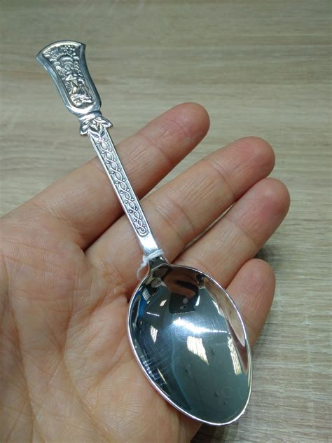 Sterling Silver 925 Orthodox Spoon Guardian Angel T For Babies