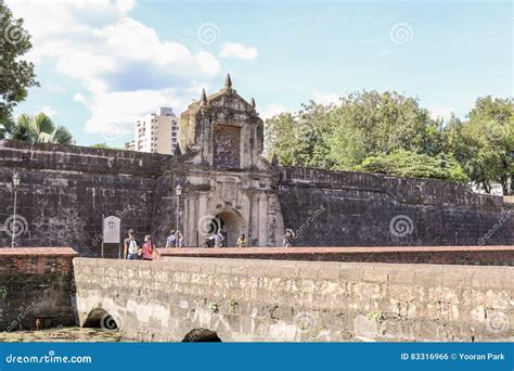 Entrance To Fort Santiago In Intramuros Editorial Image | CartoonDealer ...