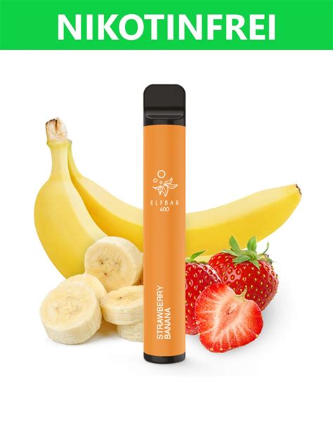 Elfbar Einweg E Shisha Ca Z Ge Strawberry Banana Nikotinfr