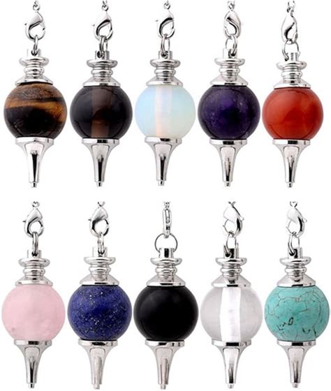 Amazon Jovivi Pcs Beautiful Crystal Pendulums Dowsing Chakra