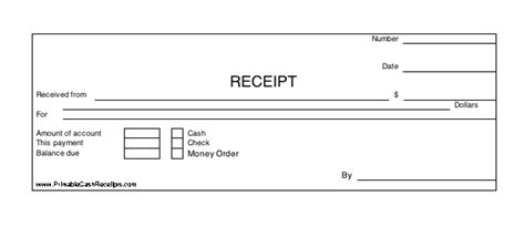 Receipt Of Check Template Creative – Customizable Receipt Templates