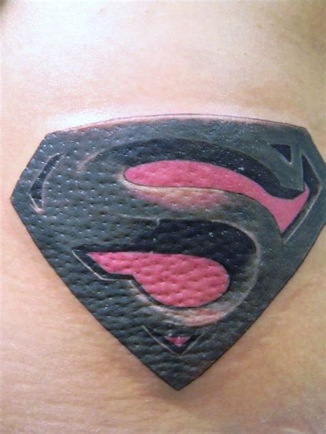 Tribal Superman Symbol Tattoo