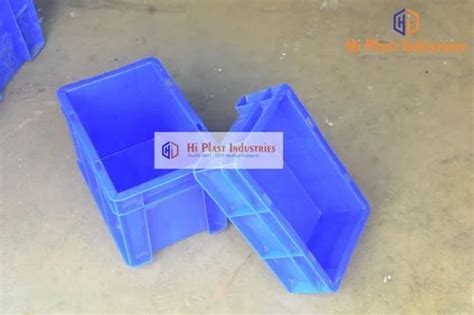 Rectangular Blue Plastic Crates Manufacturer In Ahmedabad For