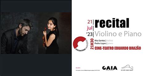 Recital De Violino E Piano Agenda Porto