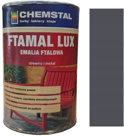 Chemstal Ftamal Lux Emalia Ftalowa Do Drewna I Metalu Szary Ral L