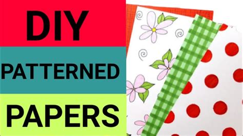 Diy Patterned Papers At Home How To Make Patterned Papers At Home