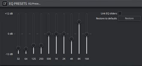 best audio equalizer settings