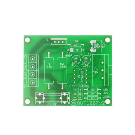 Regulator obrotów silnika elektrycznego PCB do projektu AVT1007