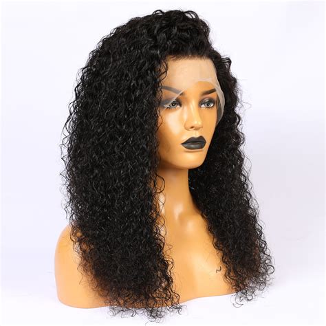 Peruvian Hair Curly Long Hair Lace Front Wig Natural Color Lux Hair Shop