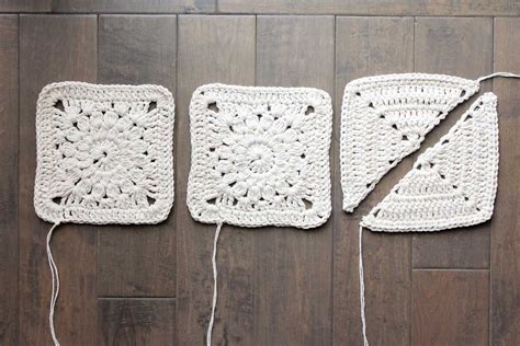 The Pieces Of The Urban Gypsy Boho Bag Free Crochet Pattern Before Being Sewn Together Made