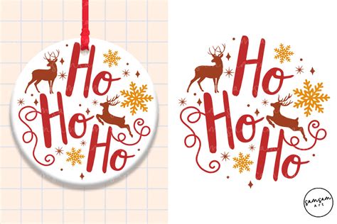 Hohoho Christmas Sublimation Graphic By Samsam Art · Creative Fabrica