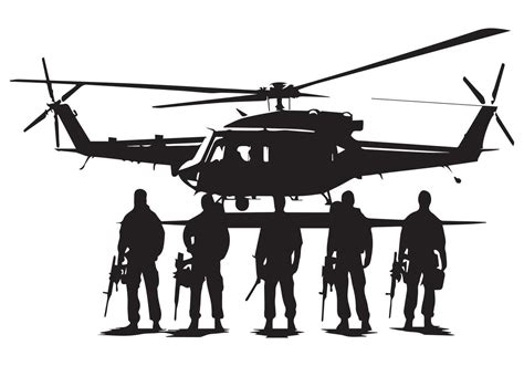 Military Helicopter Silhouette free bundile 43403140 Vector Art at Vecteezy