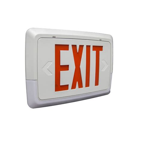 Low Level Exit Sign With Led Emergency Light Strip Battery Ul Listed