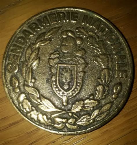 MÉDAILLE DE TABLE bronze Gendarmerie nationale France historique