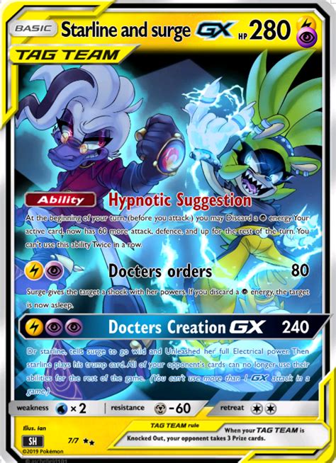 Starline And Surge Tagteam Gx Card By Skymemes On Deviantart