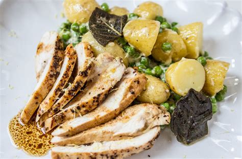 Lemon Roasted Chicken With Potato Salad Tesco Real Food