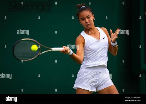 Yue Yuan Of China During The 2023 Wimbledon Championships On July 3