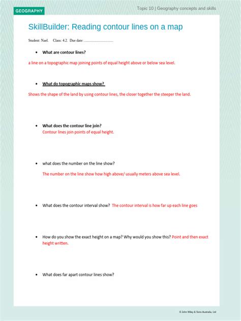 Reading Countour Lines | PDF | Contour Line | Physical Geography