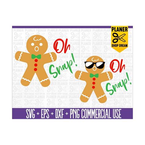 Gingerbread Man Svgoh Snap Svg Christmas Svgwinter Svg G Inspire