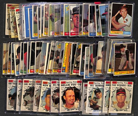 Lot Detail 1961 Topps Baseball Near Complete Set Includes 542 Of