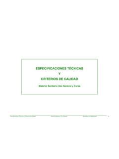 Especificaciones T Cnicas Y Criterios De Calidad Especificaciones T