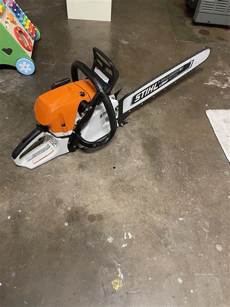 huge  worlds largest chainsaw   stihl