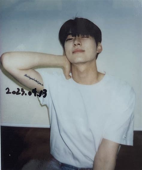 Sung Hanbin Tattoo Polaroid In 2023 Hanbin Korean Music Singing