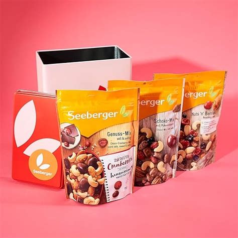 Seeberger In Trendiger Blechdose Inkl Schoko Mix Genuss Mix Und Nuts