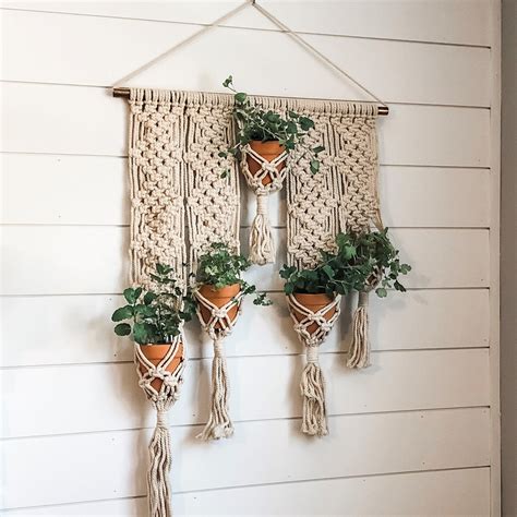 Macrame Multi Plant Hanger