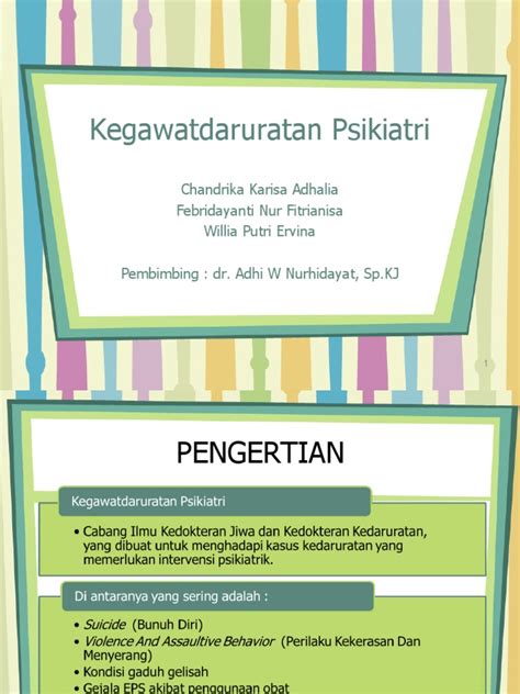 Kegawatdaruratan Psikiatri Pdf