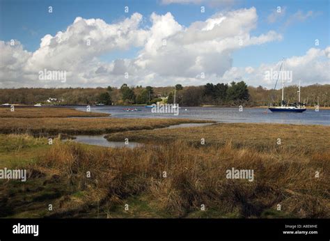 Boating Scene On The Beaulieu River Near Bucklers Hard Hampshire