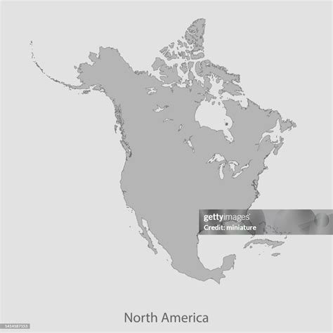 North America Map High Res Vector Graphic Getty Images