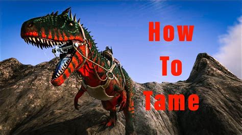 How To Tame The New Carcharodontosaurus In Ark Youtube