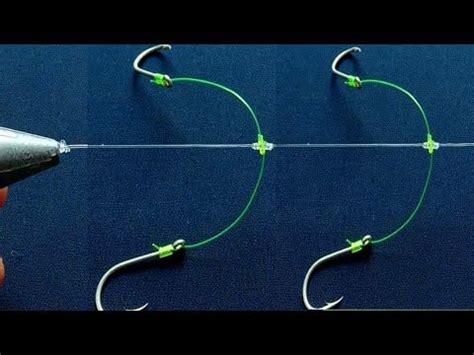 Cara Membuat Rangkaian Pancing Bercabang Mata Kail Teknik Dasaran
