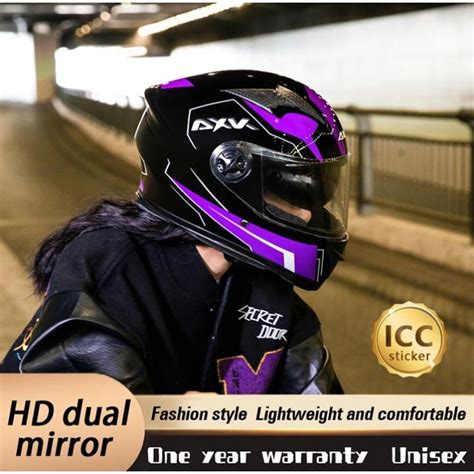 Motorcycle Alliance Icc sticker Helmet Motorcycle Full Face，road racing helmet | Lazada PH