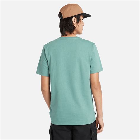 Short Sleeve Logo T Shirt For Men In Teal