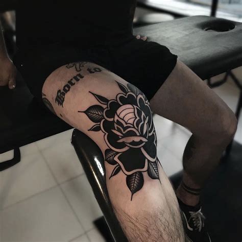 Knee Tattoo By Federico Fede Digregorio From Buenos Aires Argentina