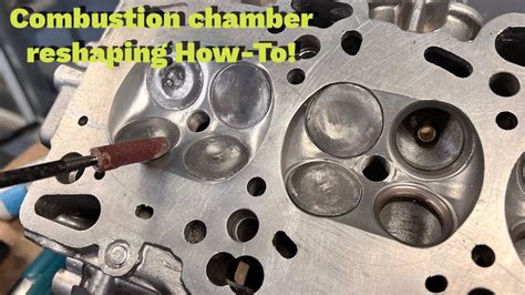 Reshaping A 4G63 Combustion Chamber How To YouTube