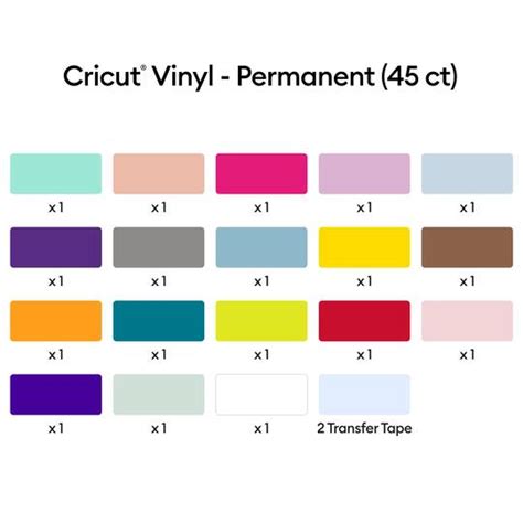 Cricut® Permanent Vinyl Everything Sampler Michaels