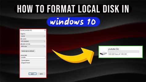 How To Format Local Disk In Windows Youtube