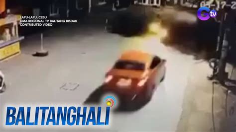 Huli Cam Nag Overtake Na Motorsiklo Sumalpok Sa Kasalubong Na Kotse