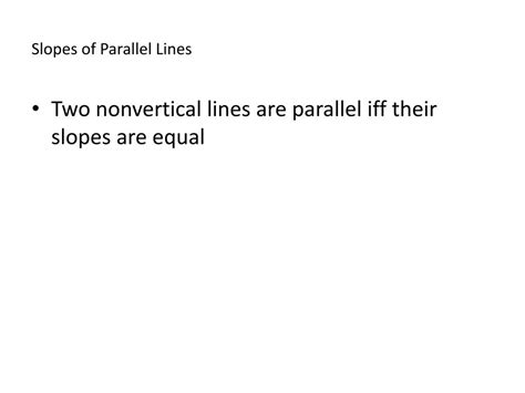 PPT - Slopes of Parallel and Perpendicular lines PowerPoint ...